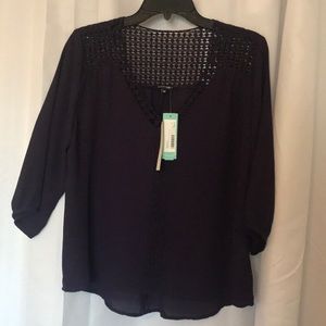 Papermoon Blouse, Dark Purple, size MP